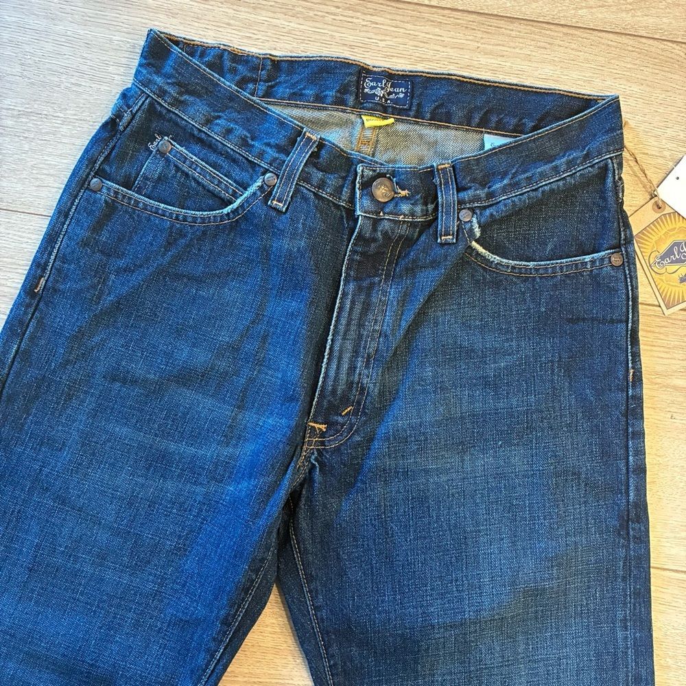 NWT Earl Jeans Men’s Double E Ringspun Indigo Medium Wash Button Fly Size 29x32
